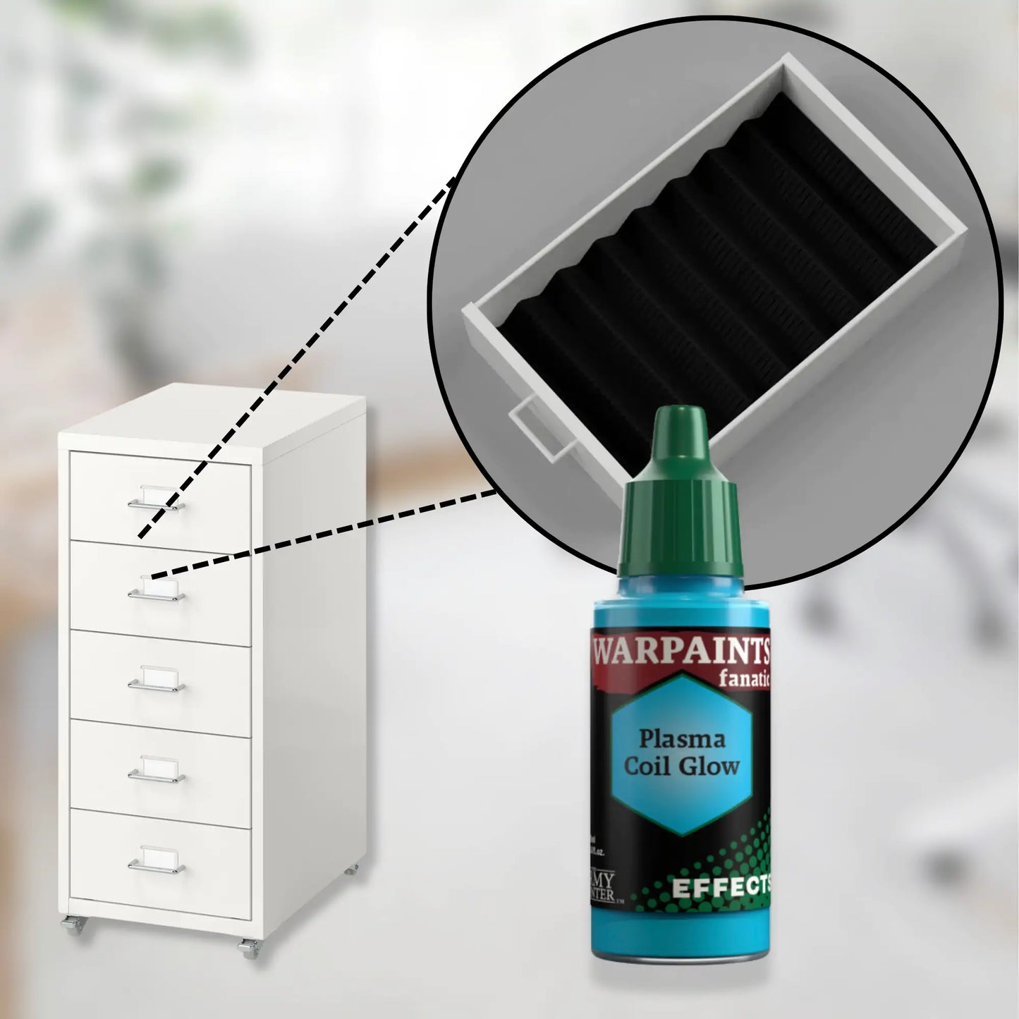 12-22mL Hobby Paint Organizer | Fits IKEA Helmer