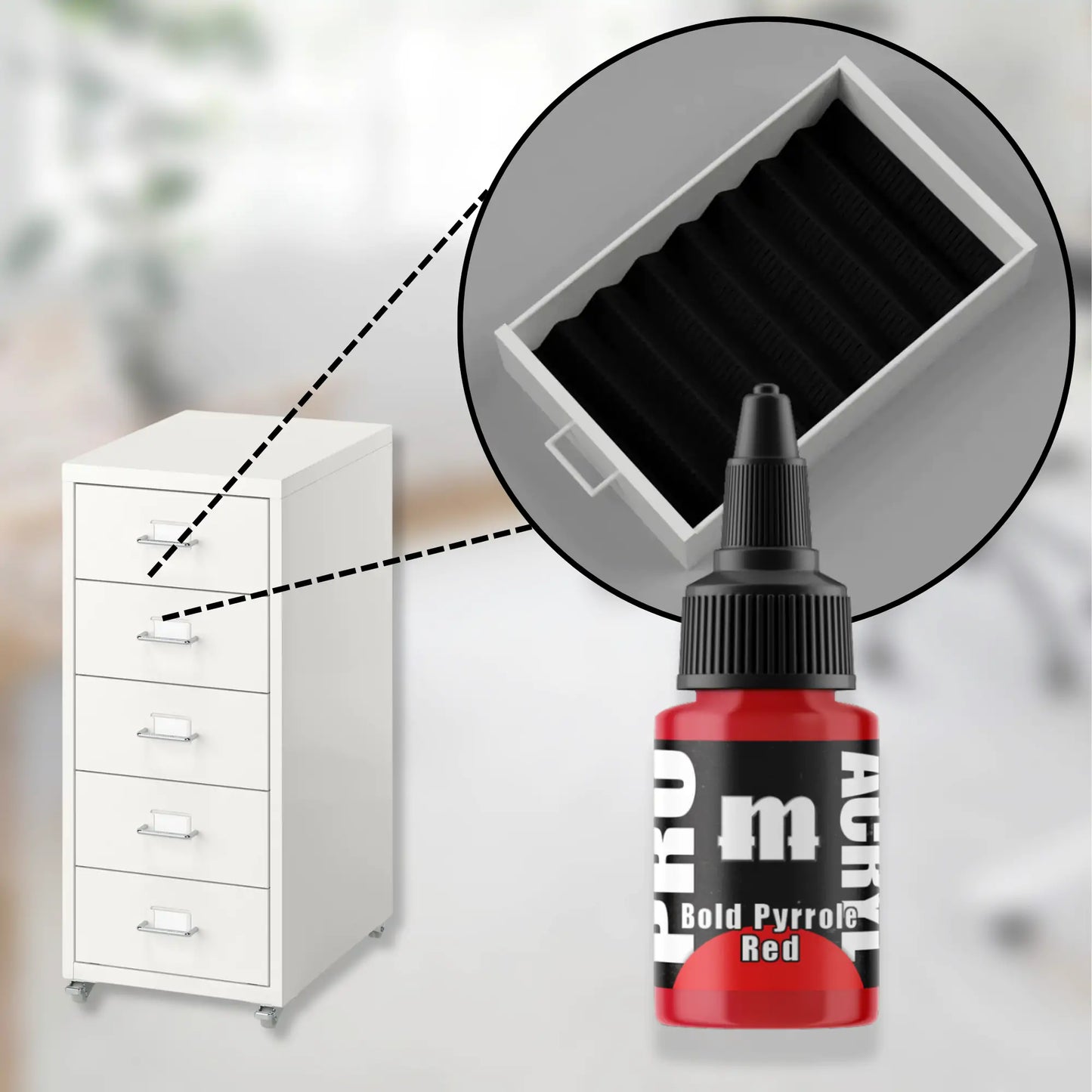 12-22mL Hobby Paint Organizer | Fits IKEA Helmer