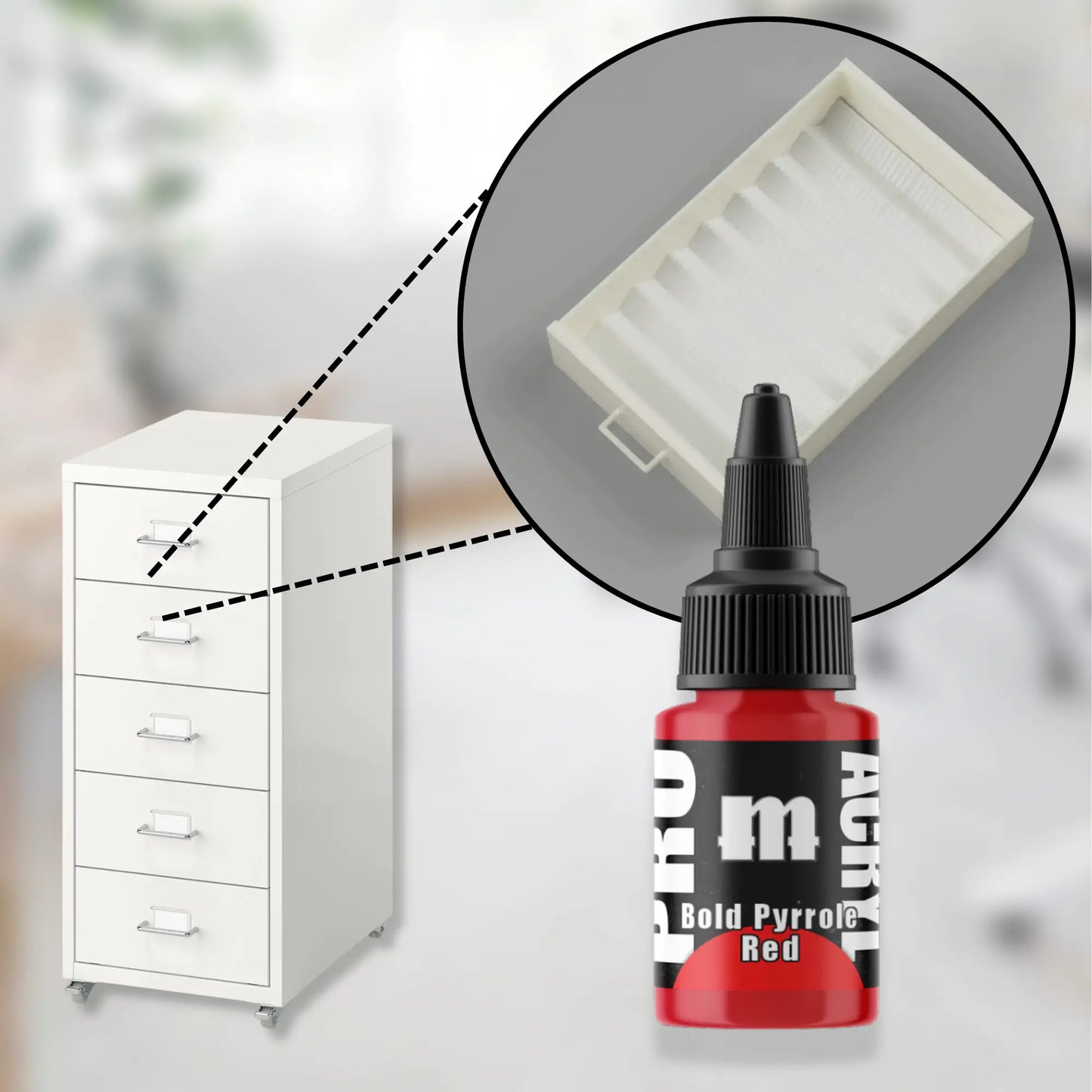 12-22mL Hobby Paint Organizer | Fits IKEA Helmer