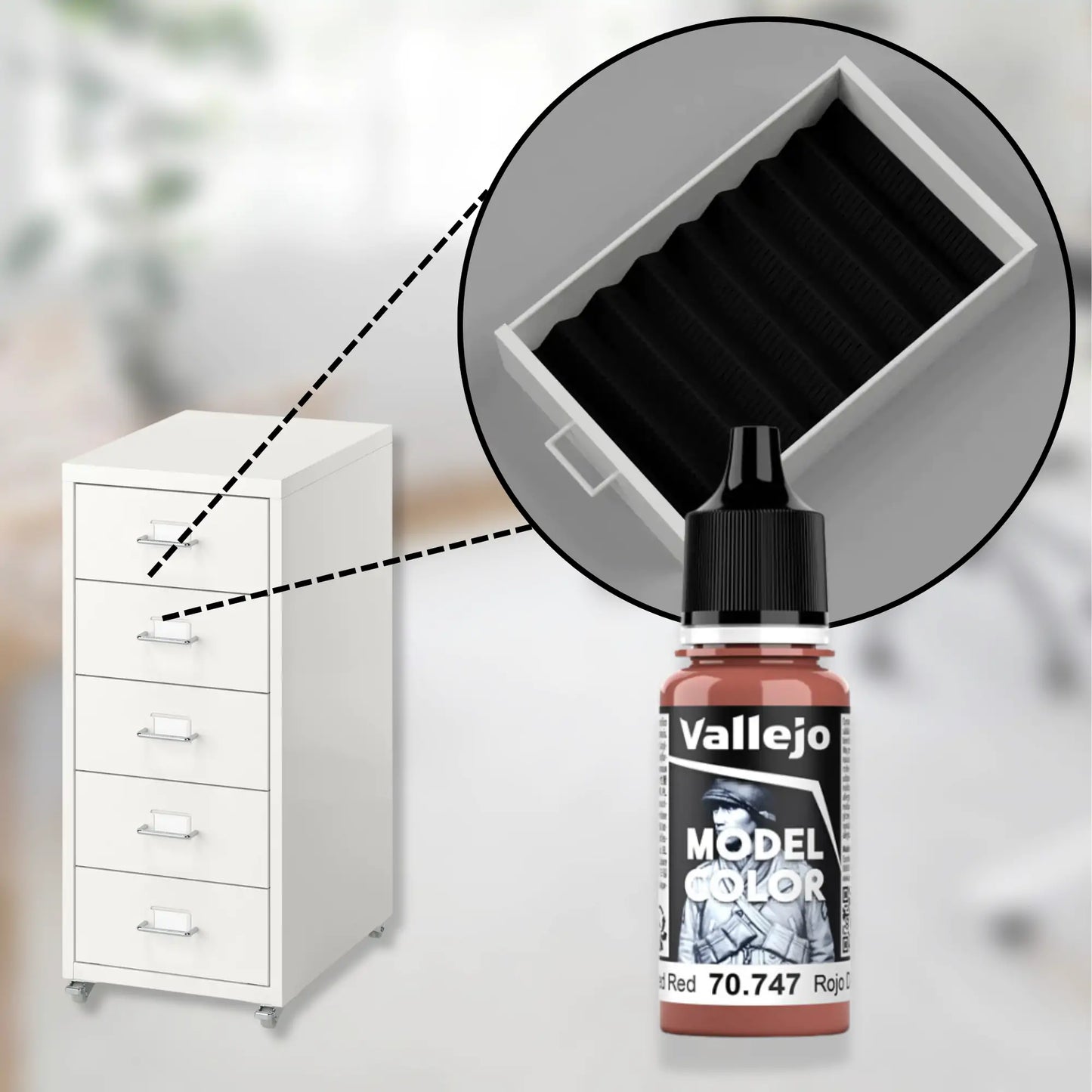 12-22mL Hobby Paint Organizer | Fits IKEA Helmer