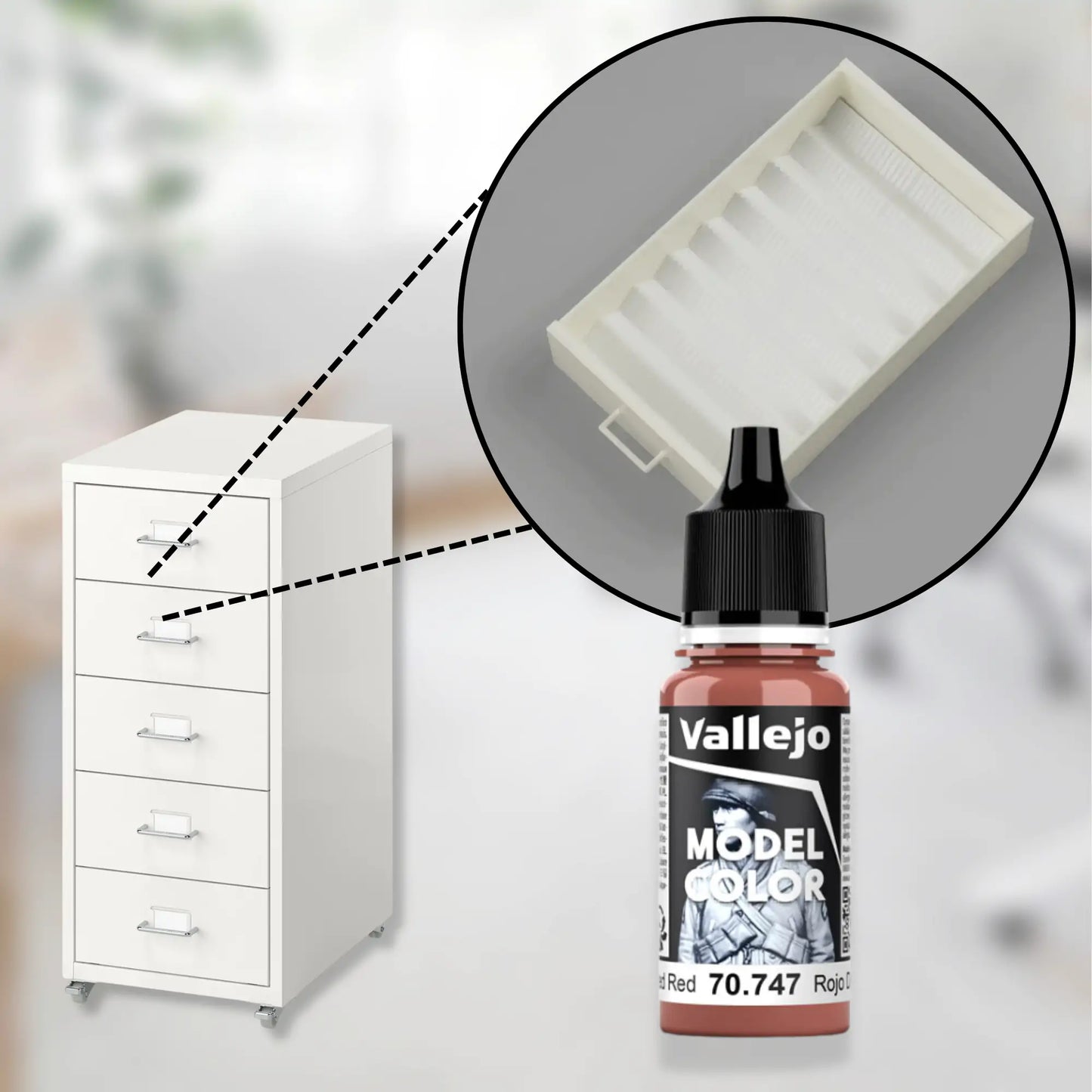 12-22mL Hobby Paint Organizer | Fits IKEA Helmer